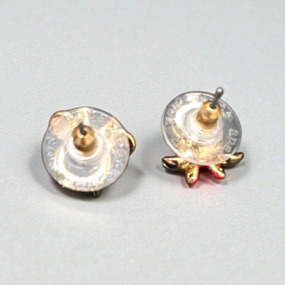 Disney x Kate Spade New York Minnie Mouse Cubic Zirconia Stud Earrings Gold Tone